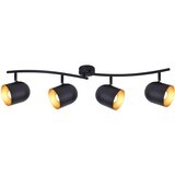 Nettlife Stropna svetilka E14 Črno-zlata Stropna svetilka Vintage Industrijska Svetilka za Hodnik Nastavljiva Brez Žarnice, (22116907) | Shoptok.si