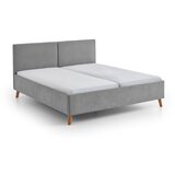 Meise Möbel Sivi tapecirani bračni krevet s podnicom 160x200 cm Piano – | shoptok.hr