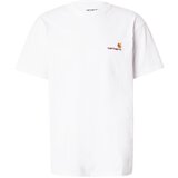 Carhartt WIP Majica 'American' zlata / temno rdeča / bela | Shoptok.si