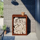  Stalak za drva za ogrjev 60 x 40 x 80 cm Pohabani čelik | shoptok.hr