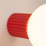 Sollux Rdeča stenska svetilka iz opalnega stekla ø 12 cm Orbital – | Shoptok.si