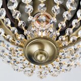 Orion dlu 1840/26 - kristalno plafonsko svetlo plafon 1xE27/40W/230V pr.26 cm bronza | Eponuda.com