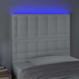  Uzglavlje bijelo 90x5x118/128 cm od umjetne kože | shoptok.hr