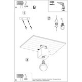  Sollux SL.0681 - Plafonsko svetlo ABEL 1xE27/60W/230V beton | Eponuda.com