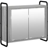 Set ormarića za kupaonicu 3 kom. Siva Sonoma 40 x 36 x 181 cm Slike