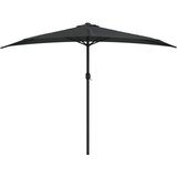 Balkonski suncobran crni 300 x 155 x 223 cm polukružni | Eponuda.ba