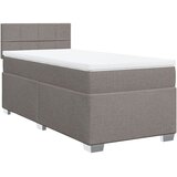  Krevet s oprugama i madracem smeđesivi 80x200 cm od tkanine | shoptok.hr