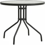 Bistro stol antracit Ø 80 x 71 cm čelični