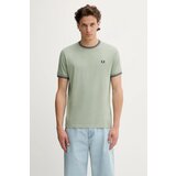Fred Perry Majice s kratkimi rokavi Fp Twin Tipped T-Shirt Zelena Cene
