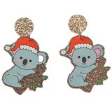 Dardanar Božični uhani Kreativni akrilni uhani (Koala), (21086083) | Shoptok.si