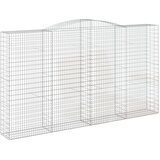  Lučne gabionske košare 10kom 400x50x220/240cm pocinčano željezo | shoptok.hr