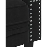  Chesterfield sedežna garnitura Črna 174 x 74.5 x 70.5 cm Žamet | Shoptok.si