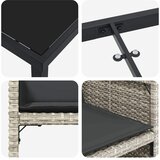  Vrtni set za objed 5 kom. Svijetlo siva poliratan | shoptok.hr