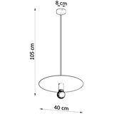  Sollux SL.0853 - Luster na sajli FLAVIO 1xE27/60W/230V crna | Eponuda.com