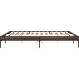  Okvir za krevet smeđi hrast 200x200cm konstruirano drvo i metal | shoptok.hr