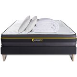 SLEEPFIT Kompletni paket za posteljo - Vzmetnica 160x200 cm + Vzmetni boksi z letvami (komplet) + 2 vzglavnika + Prevleka - Active, (21613207) | Shoptok.si