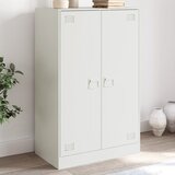  The Living Store Komoda bela 67x39x107 cm jeklo - Komoda, (21495646) Cene