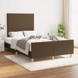 vidaXL Okvir za krevet s uzglavljem tamnosmeđi 120x200 cm od tkanine Cijene