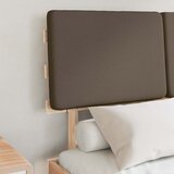  Krevetni okvir s tapiciranim uzglavljem Sivo-smeđa 120 x 200 cm | shoptok.hr