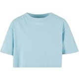 Urban Classics Kids Girls' Short T-Shirt Kimono Tee - Blue Cene