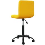 vidaXL Okretna uredska stolica boja senfa baršunasta | shoptok.hr
