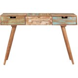 vidaXL Toaletni stolić s ogledalom 112x45x76 cm od obnovljenog drva | shoptok.hr