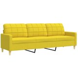  2-dijelni set sofa s ukrasnim jastucima svjetložuti od tkanine | shoptok.hr