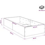  Okvir za podesivu bazu kreveta Hrast sonoma 90 x 190 cm | shoptok.hr