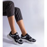 Gemre Black women's sneakers with silver inserts Gaytan | Shoptok.si