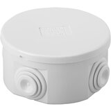 GEWISS okrugla razvodna kutija sa poklopcem GW44002 80x40mm IP44 bela | ePonuda.com