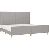  Za krevet s uzglavljem svjetlosivi 200x200 cm od tkanine | shoptok.hr