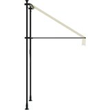  Tenda na uvlačenje krem 100 x 150 cm od tkanine i čelika | shoptok.hr