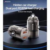  Auto punjač Yesido Y69 30W 3A 2 x USB-C crni | shoptok.hr