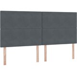  s madracem i skladištem Tamno siva 200 x 200 cm Baršun | shoptok.hr