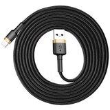 Baseus Kabel Woven, USB-A (M) na Lightning (M), MFI, 200cm, Black/Gold, CALKLF-CV1, (6953156275034) | shoptok.hr
