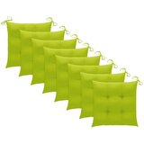  Vrtne stolice s jastucima 8 kom od masivne tikovine | shoptok.hr