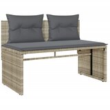  4-dijelni set vrtnih sofa s jastucima svijetlosivi poliratan | shoptok.hr