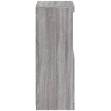  Komoda s LED svjetlima boja sivog hrasta 41x37x100 cm Siva | shoptok.hr