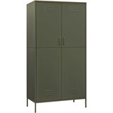 Furnova Garderobna omara olivno zelena 90x50x180 cm jeklo, (21930334) | Shoptok.si