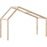 Krov za dječji krevet 203 x 95,5 x 142 cm od masivne borovine | shoptok.hr