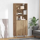 vidaXL Highboard hrast artisan 69,5 x 34 x 180 cm Konstruirano drvo | shoptok.hr