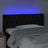  Posteljno vzglavje črno 93x16x78/88 cm blago, (20736658) | Shoptok.si
