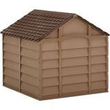 vidaXL Kućica za pse smeđa 71 x 71,5 x 68 cm PP | shoptok.hr