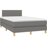  Krevet s oprugama i madracem tamnosivi 120 x 200 cm od tkanine | shoptok.hr