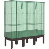  Povišena gredica s pokrovom za staklenik 120 x 40 x 140 cm | shoptok.hr