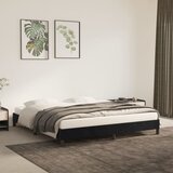 vidaXL Posteljni okvir črna 180x200 cm žamet Cene