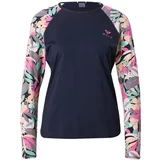 Roxy Funkcionalna majica turkizna / antracit / puder / neonsko roza