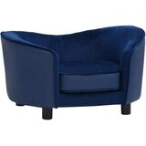 vidaXL za pse plava 69 x 49 x 40 cm od pliša i umjetne kože - Plava | shoptok.hr