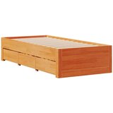 vidaXL Okvir kreveta bez madraca s ladicama 90 x 200 cm od borovine | shoptok.hr
