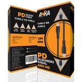  PD SILIKONSKI KABAL TYPE-C NA TYPE-C ANV-H3 1,5M CRNI AN-KA Cijene